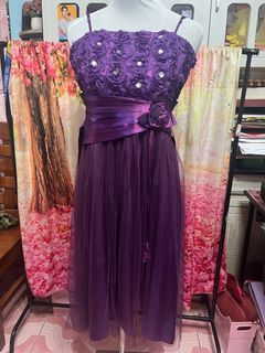 Evening purple gown