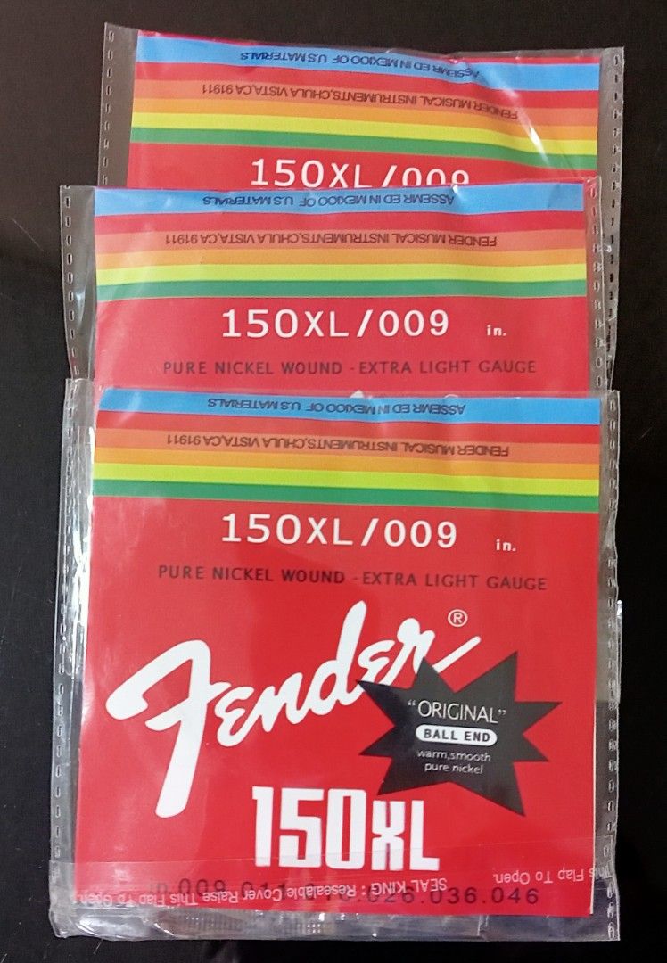 Fenders Electric Guitar Full Set of 6 Strings, Hobbies & Toys, Music