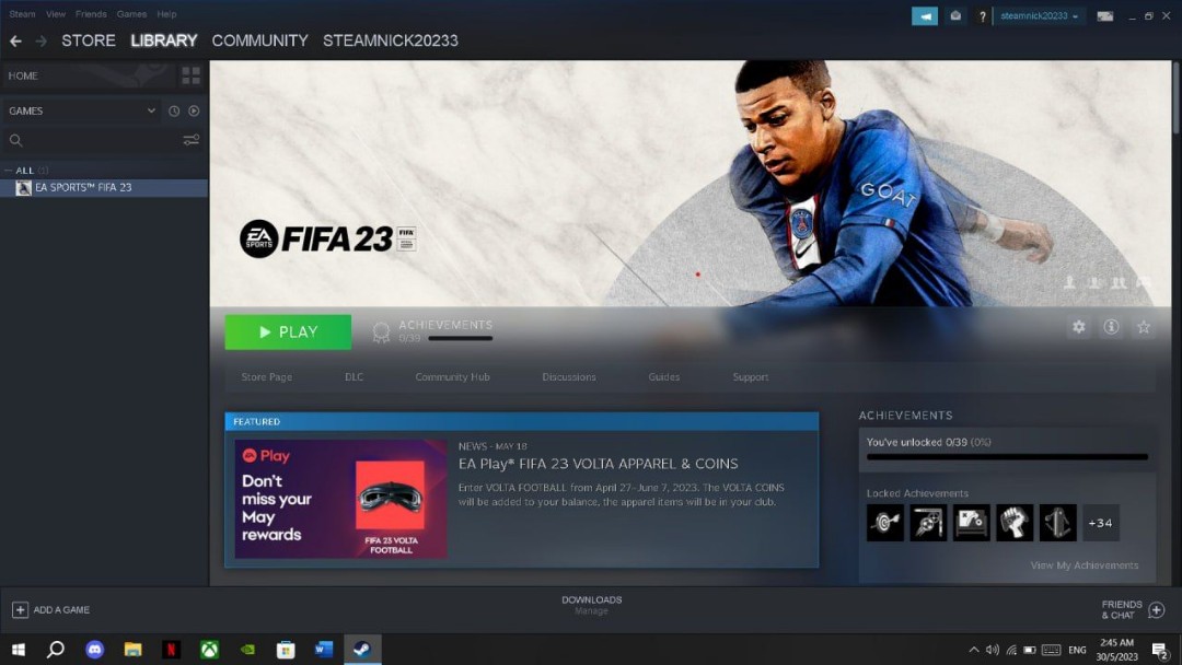 FIFA 23 STEAM ACCOUNT MALAYSIA REGION, Video Gaming, Video Games, Others on  Carousell