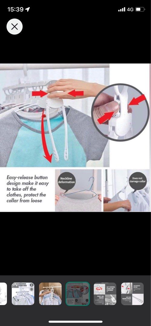 Foldable multi-hanger