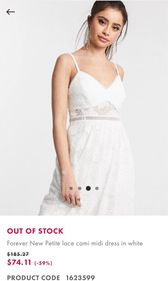 White formal dress petite top