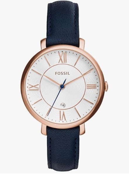 Fossil Jacqueline Women's Watch (Category: Women's Watches) located in Manila. Submitted by melfinds (Listing ID 1238361214, Image 1). Description: NEVER USED, comes with Fossil tin can Bought in the US Item model number ‏ : ES3843 Case size: 36mm Band size: 14mm Stainless steel, Genuine leather band Three-hand analog Quartz movement RFS: Doesn't look good on me Price is negotiable SF shouldered by buyer Delivery or Meet-up (Marikina/Ortigas area