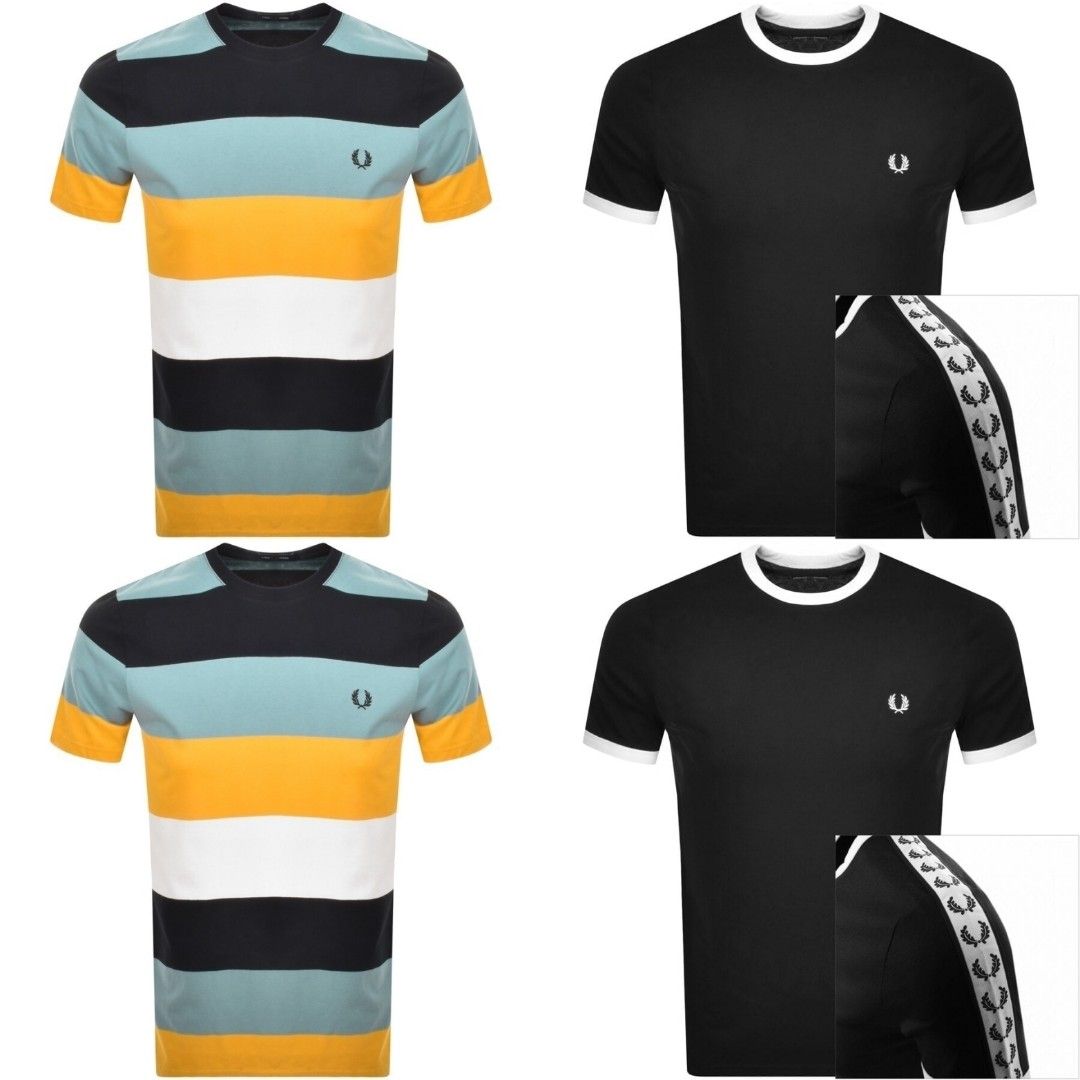 Fred Perry T-Shirt Combo, Men'S Fashion, Tops & Sets, Tshirts & Polo Shirts  On Carousell
