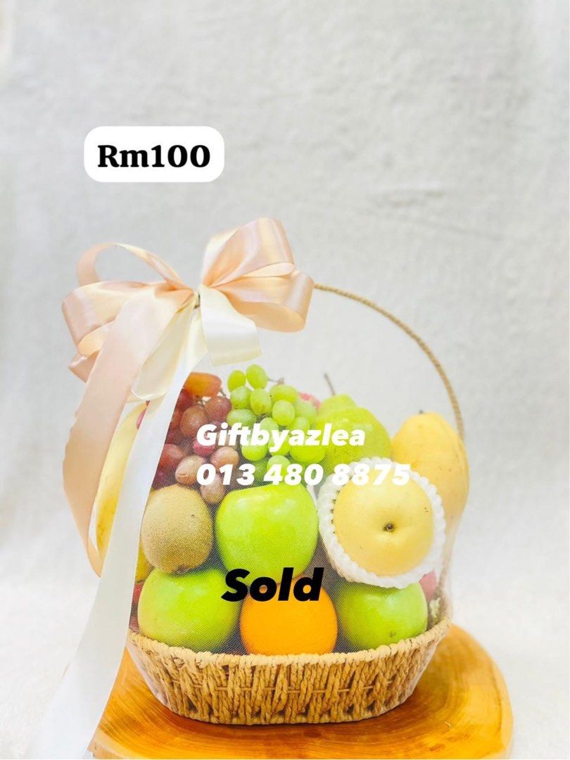 Fruit basket ready stock shah alam, Food & Drinks, Gift Baskets & Hampers on Carousell