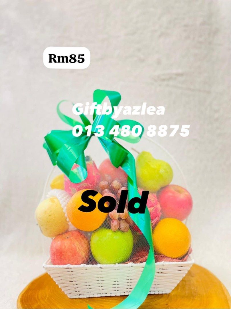 Fruit basket ready stock shah alam, Food & Drinks, Gift Baskets & Hampers on Carousell