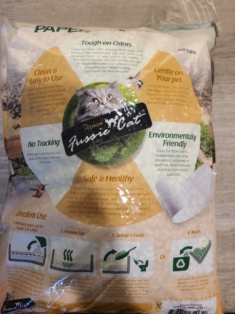 Fussie cat paper litter discount