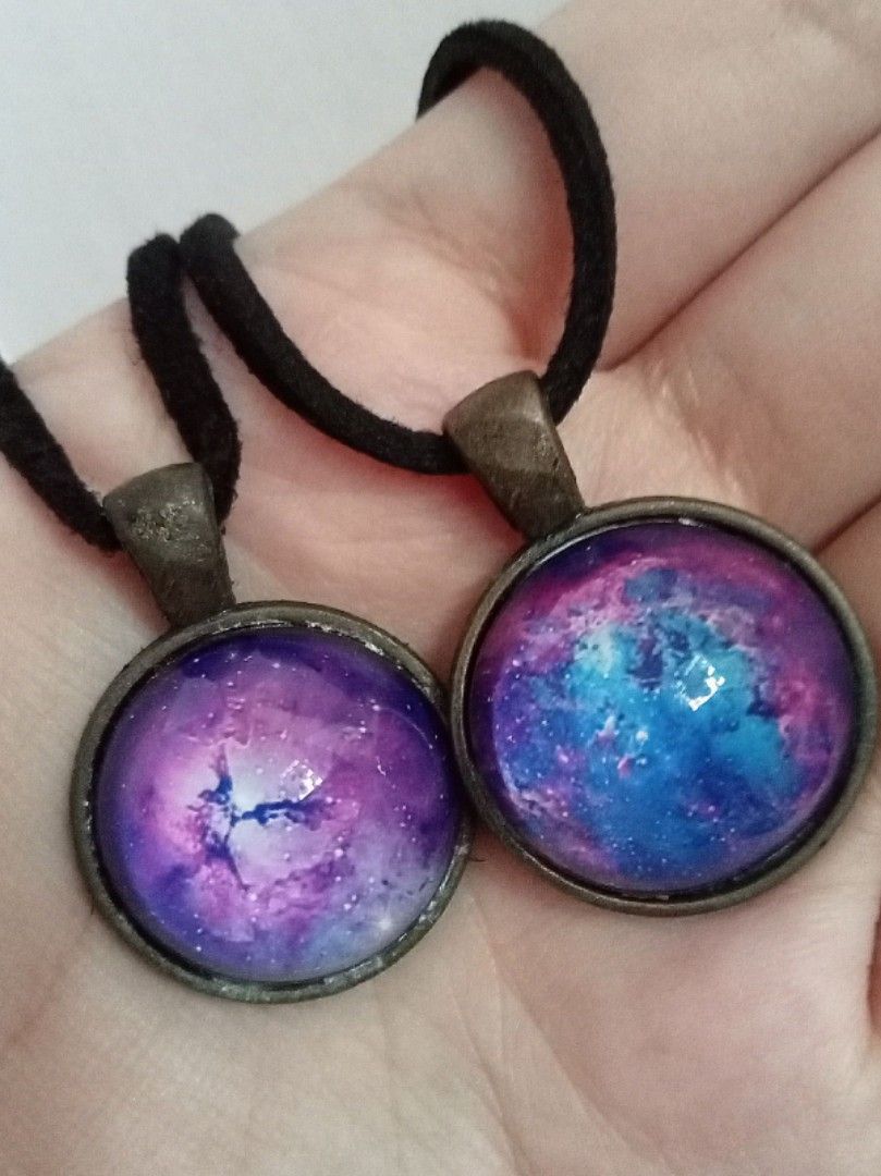 Galaxy pendant clearance necklace