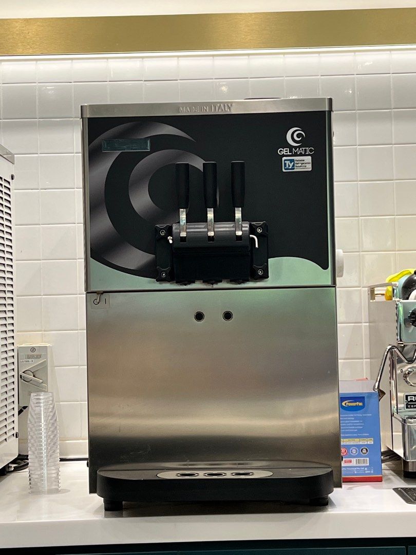 GELBCEASY2GR Gelmatic Counter Top Two Flavour Soft Serve Machine