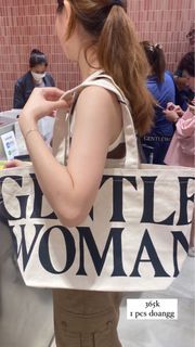 gentle woman tote bag