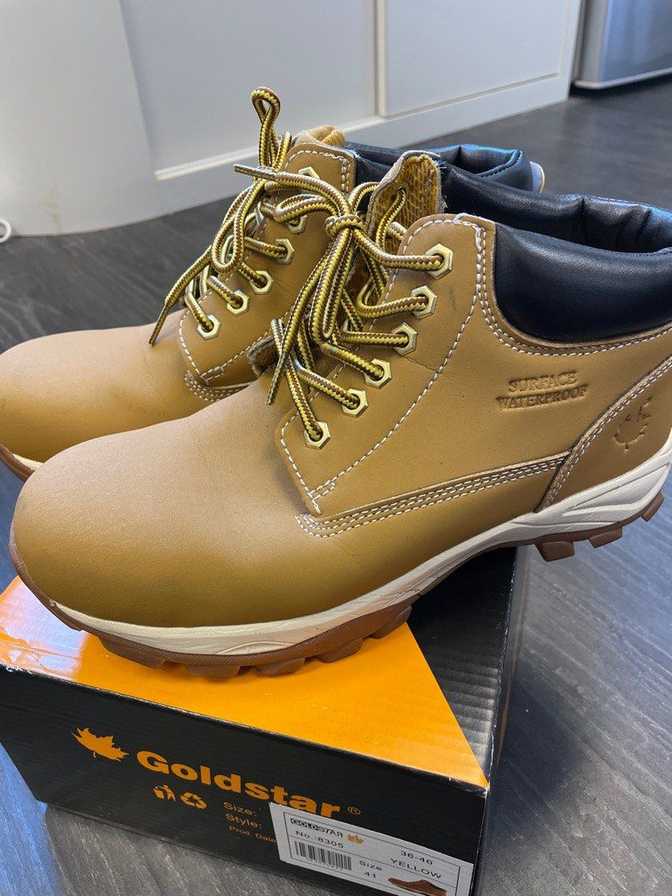 Gold star safety shoes top