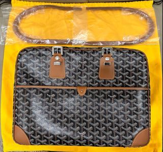 AUTHENTIC Goyard Ambassade MM Black Briefcase W/ Bag Strap, Locks, And Dust  Bag