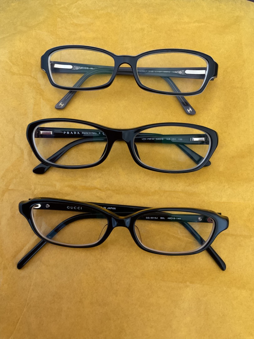 Gucci Chanel Prada Eye Glasses Frame, Women's Fashion, Watches