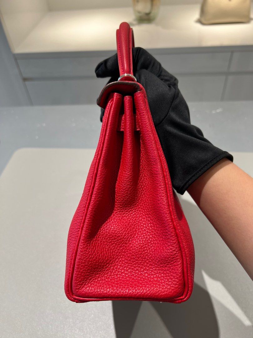 Hermès Kelly 25 Togo Rouge Casaque | SACLÀB