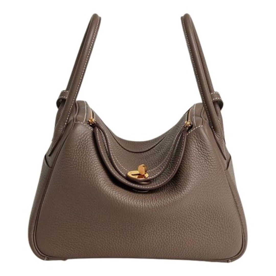 HERMES Lindy Hermes Lindy 26 Beige Marfa GHW Taurillon Clemence B