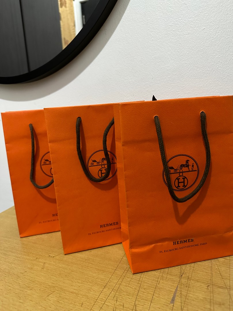 Hermes Paper bag small on Carousell