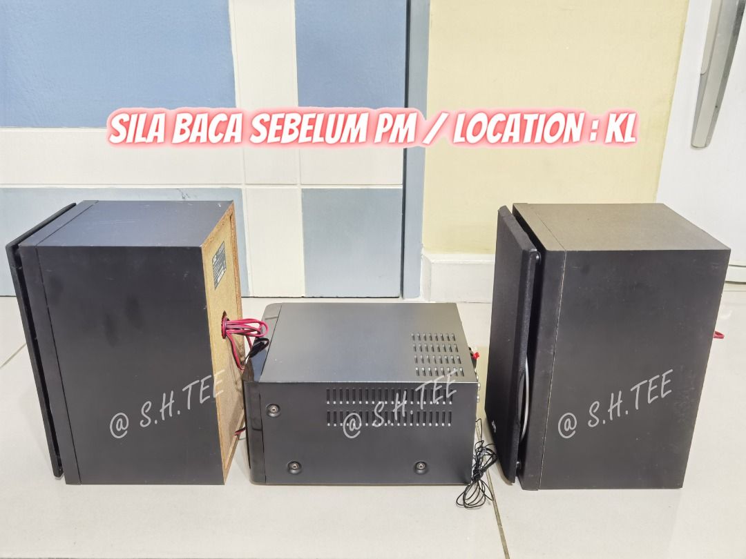 Hifi Philips with Jvc 2Way Bookshelf Speaker Bluetooth Cd Radio Can