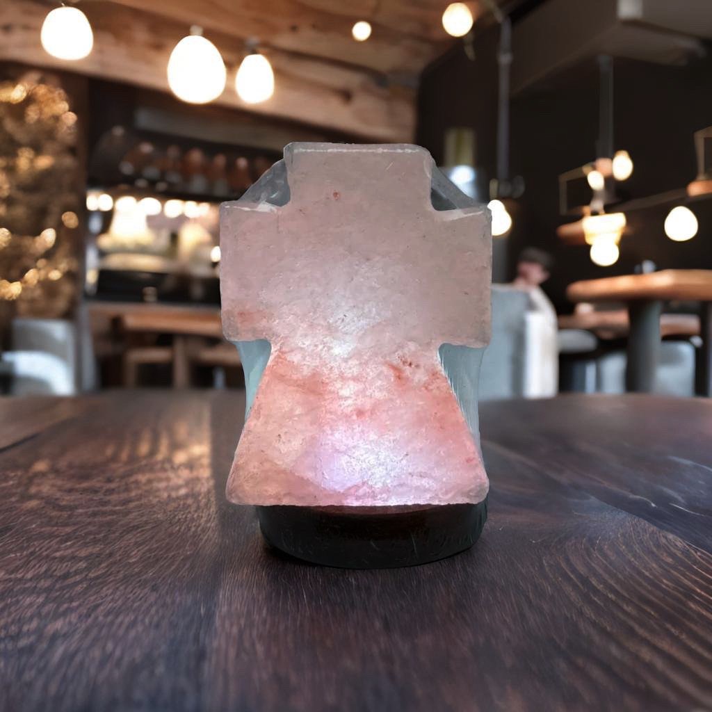 Himalayan Salt Lamp Cross | Buy Holy Himalayan Pink Cross Salt Lamp – AQNY