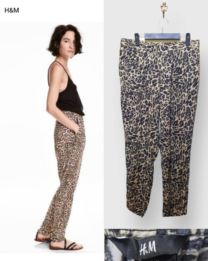 H M Printed Drape Trouser Women s Fashion Bottoms Other Bottoms