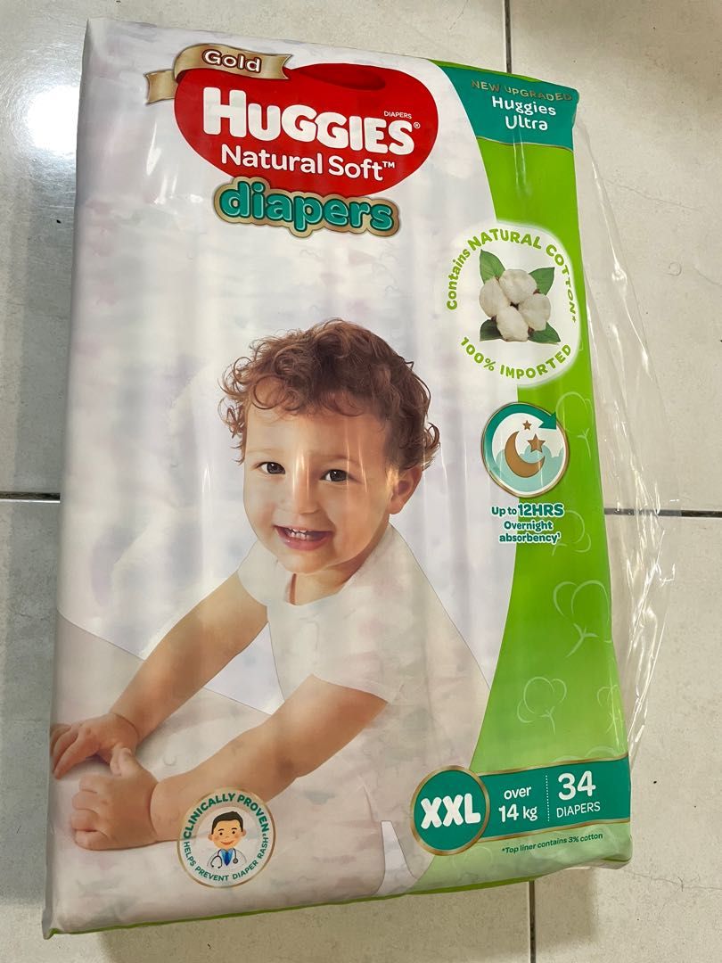 Huggies Diapers XXL, Babies & Kids, Bathing & Changing, Diapers & Baby