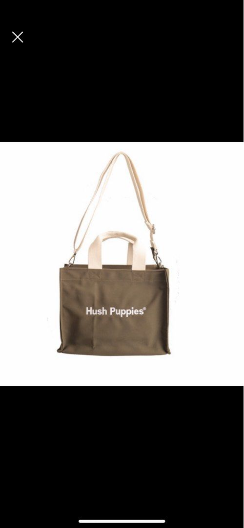 Hush Puppies Tas Wanita Canvas Tote Bag L Olive on Carousell