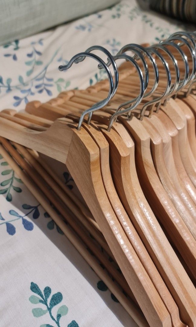 IKEA Wooden Hangers, Furniture & Home Living, Home Improvement