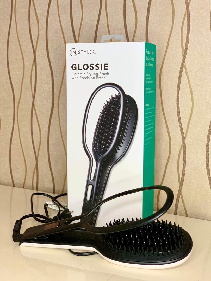Instyler glossie ceramic styling brush black online
