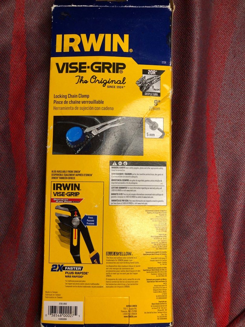 IRWIN Vise-Grip (Category: Construction Tools & Equipment) located in Manila. Submitted by Decluttering_ (Listing ID 1238288180, Image 2). Description: Bought it for 2k.