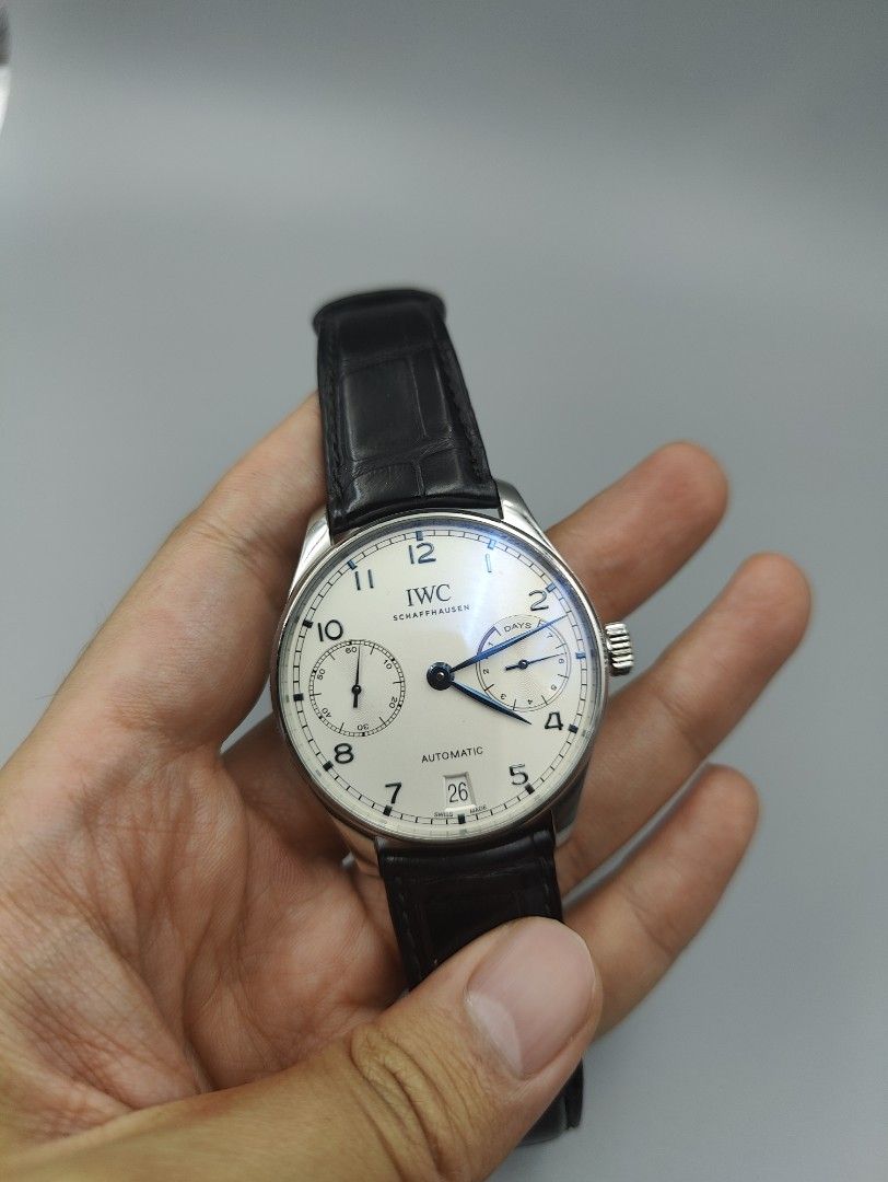 IWC PORTUGUESE 7days 500705, 名牌, 手錶- Carousell