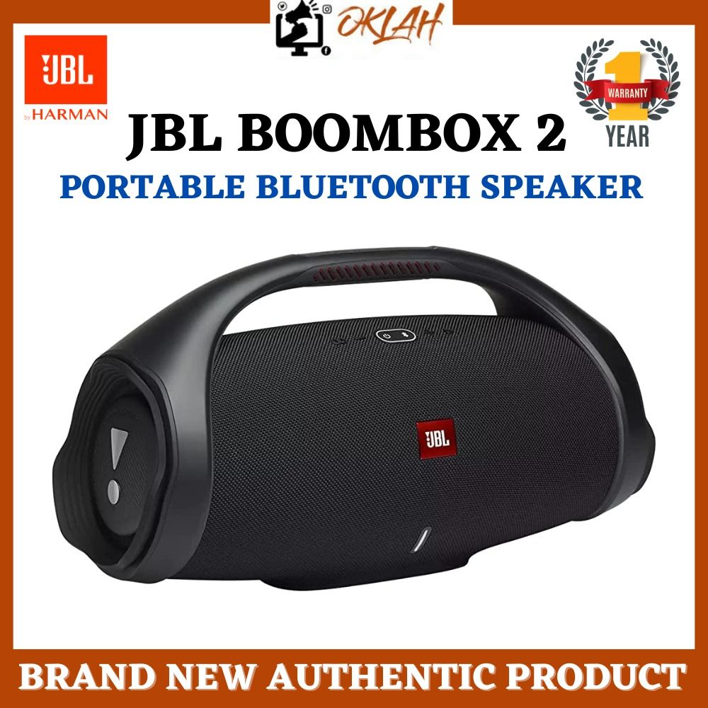 JBL Boombox 2 Portable Bluetooth Speaker 24h Black Used