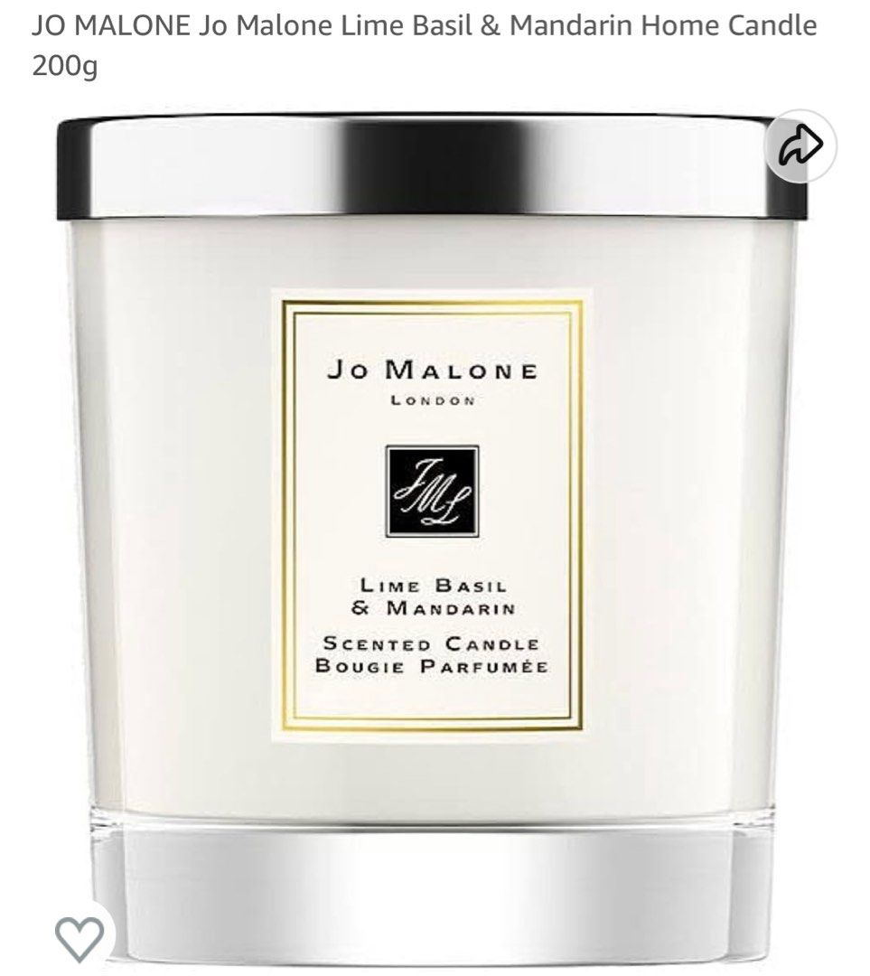 Jo malone london lime basil sales & mandarin home candle 200g