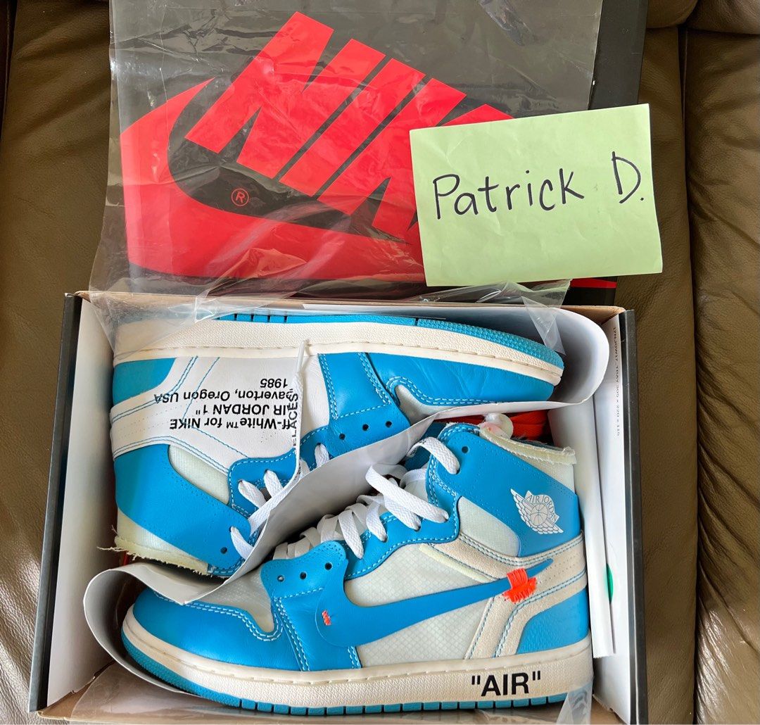 Off white jordan 1 unc box shop
