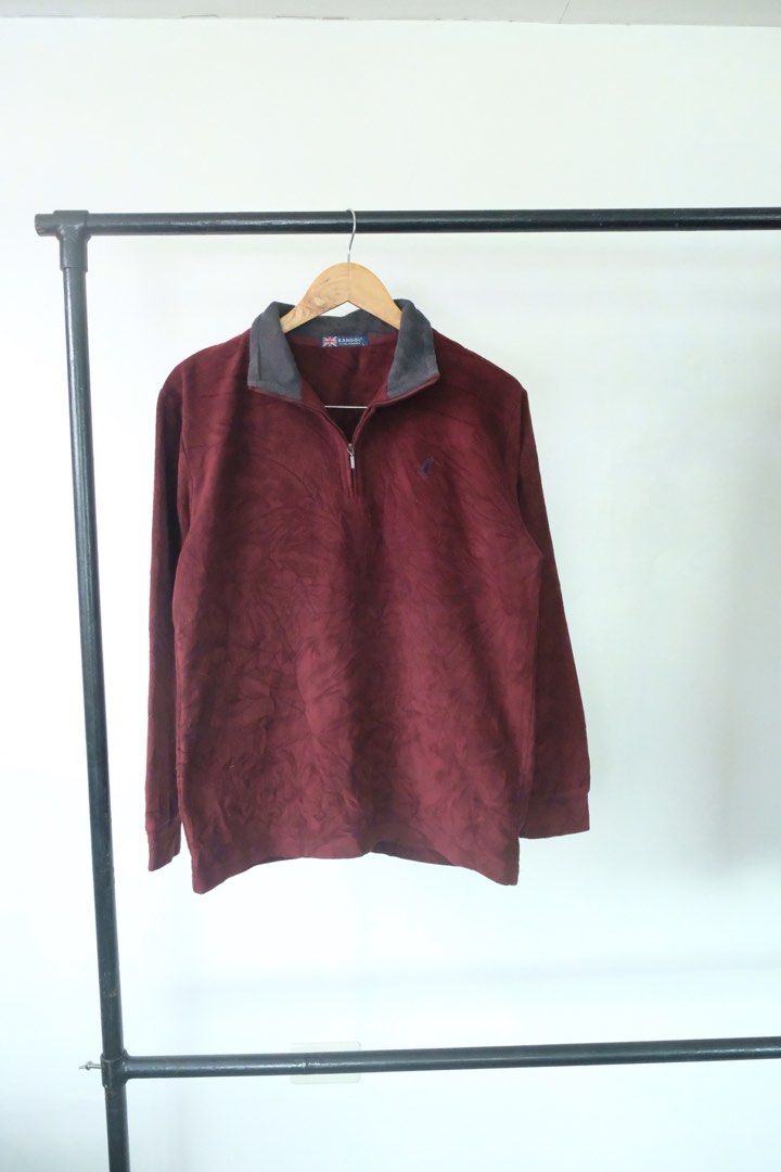 kangol half zip jacket Men s Fashion Activewear on Carousell