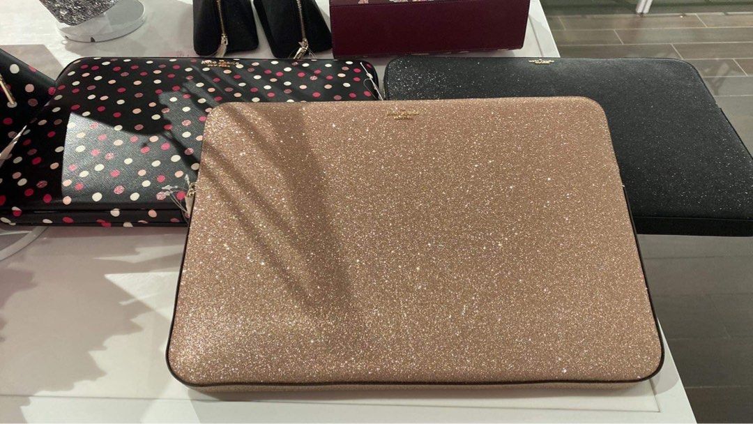 Kate spade glitter laptop discount sleeve