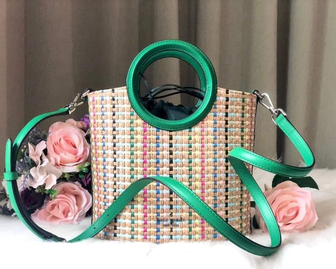 Kate spade best sale rose straw crossbody