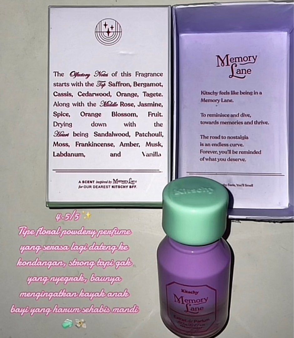 Kitschy Memory Lane Extrait de Perfume on Carousell