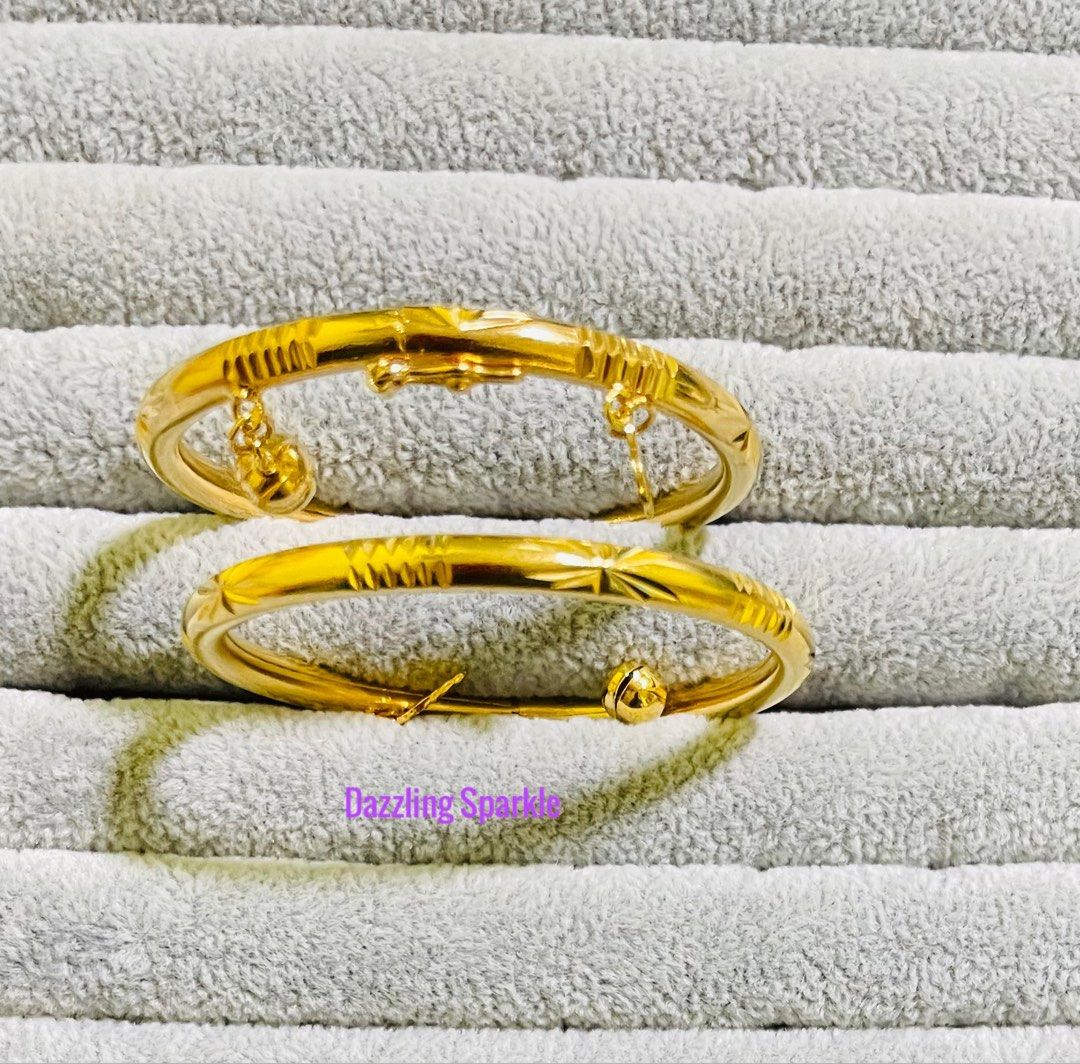 Gold lock bangles designs sale