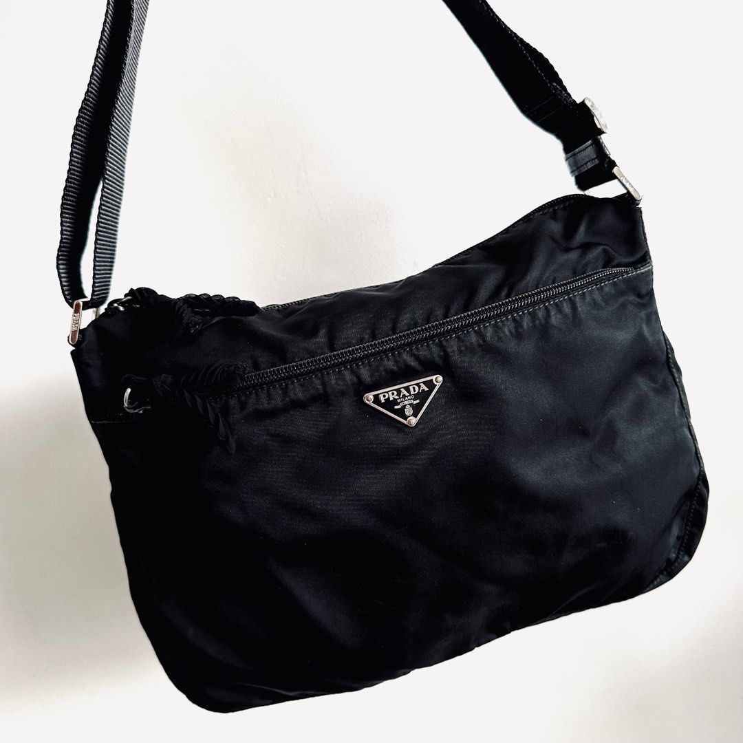 Prada Gaufre Chain Flap Shoulder Bag, Luxury, Bags & Wallets on Carousell