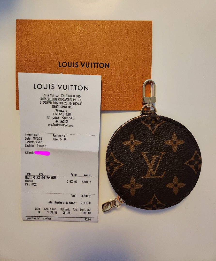 Louis Vuitton LV Round Coin Purse Pouch, Luxury, Bags & Wallets on Carousell