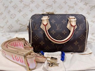 louis vuitton m46386 diane black monogram empreinte leather, with strap,  dust cover & box