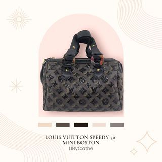 Louis Vuitton Black Sequin Monogram Eclipse Speedy 30 Leather ref