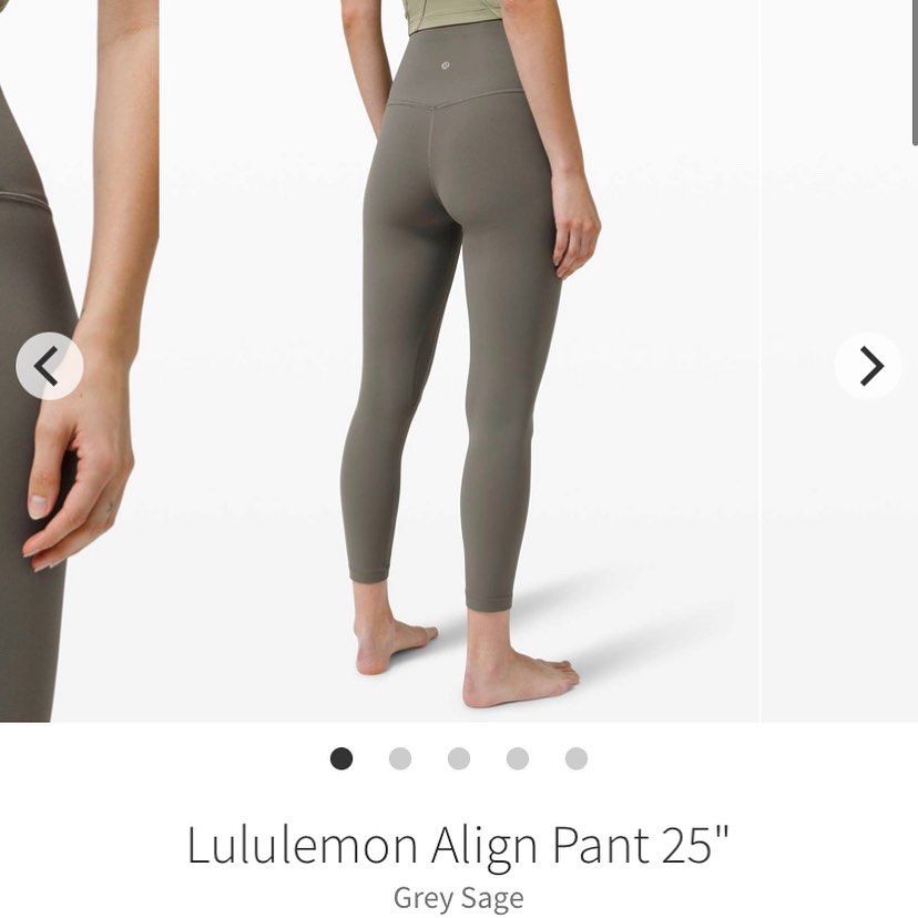 Lululemon Grey Sage Align Leggings Women's
