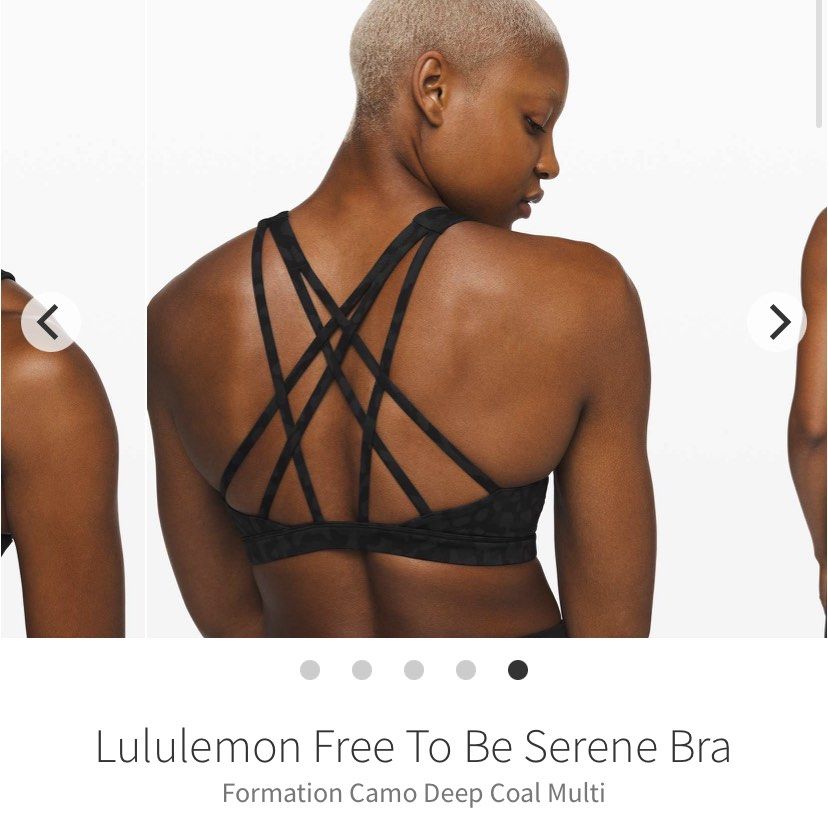 lululemon free to be serene bra in formation camo, Women's Fashion
