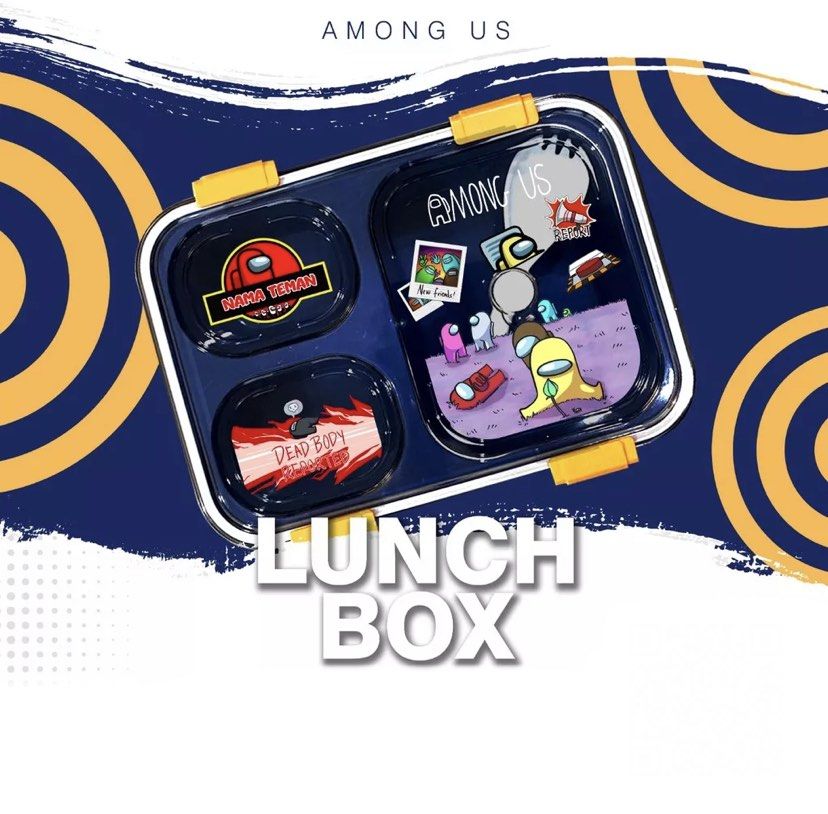 LUNCH BOX CUSTOM OWN ALL DESIGN FOR GIFT KIDS SCHOOL, Furniture & Home