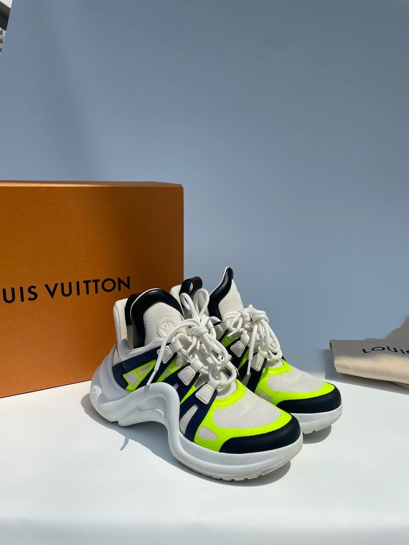 Louis Vuitton 1ABLY3 LV Trainer Sneaker , Green, 5.5