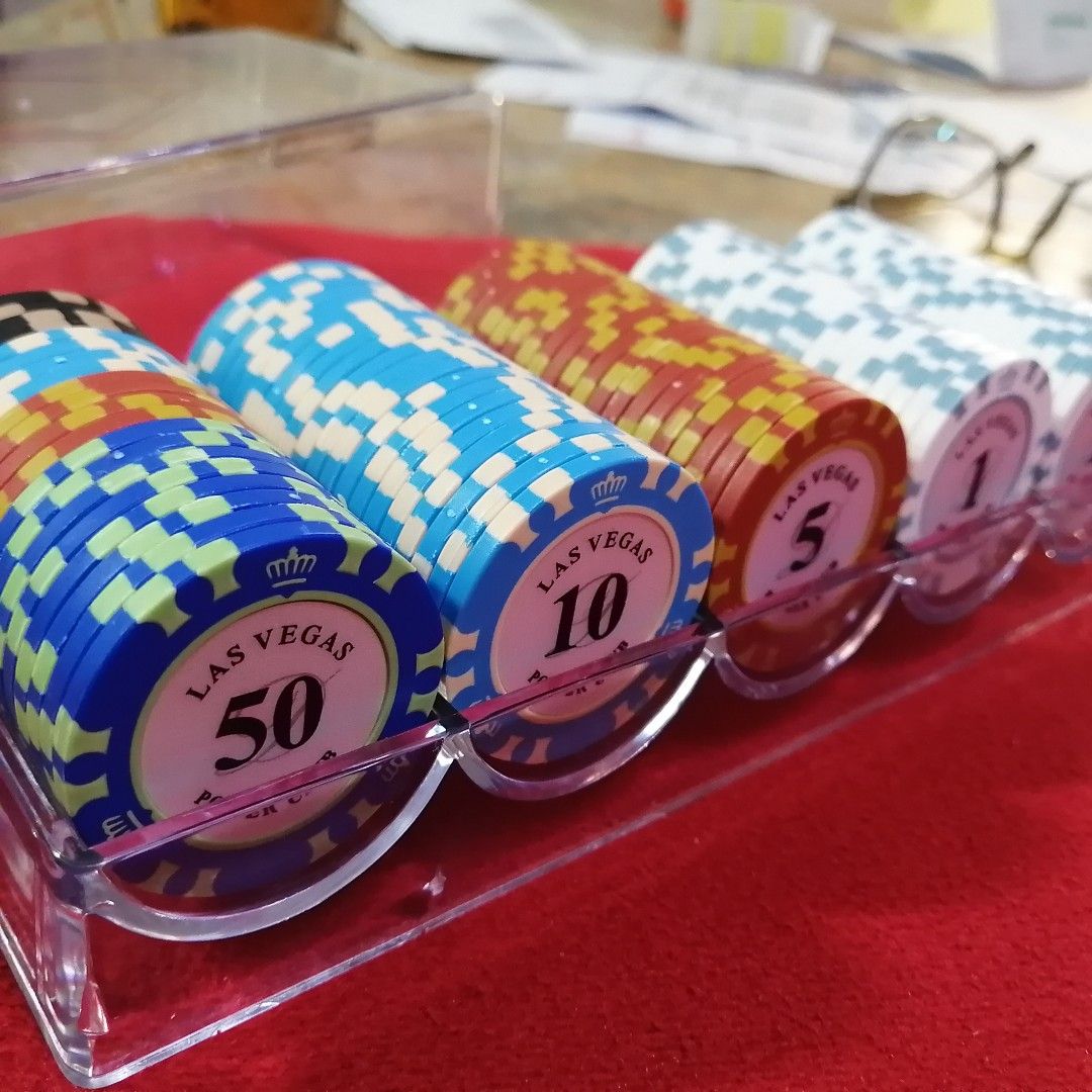 Mahjong poker chips, Hobbies & Toys, Toys & Games on Carousell