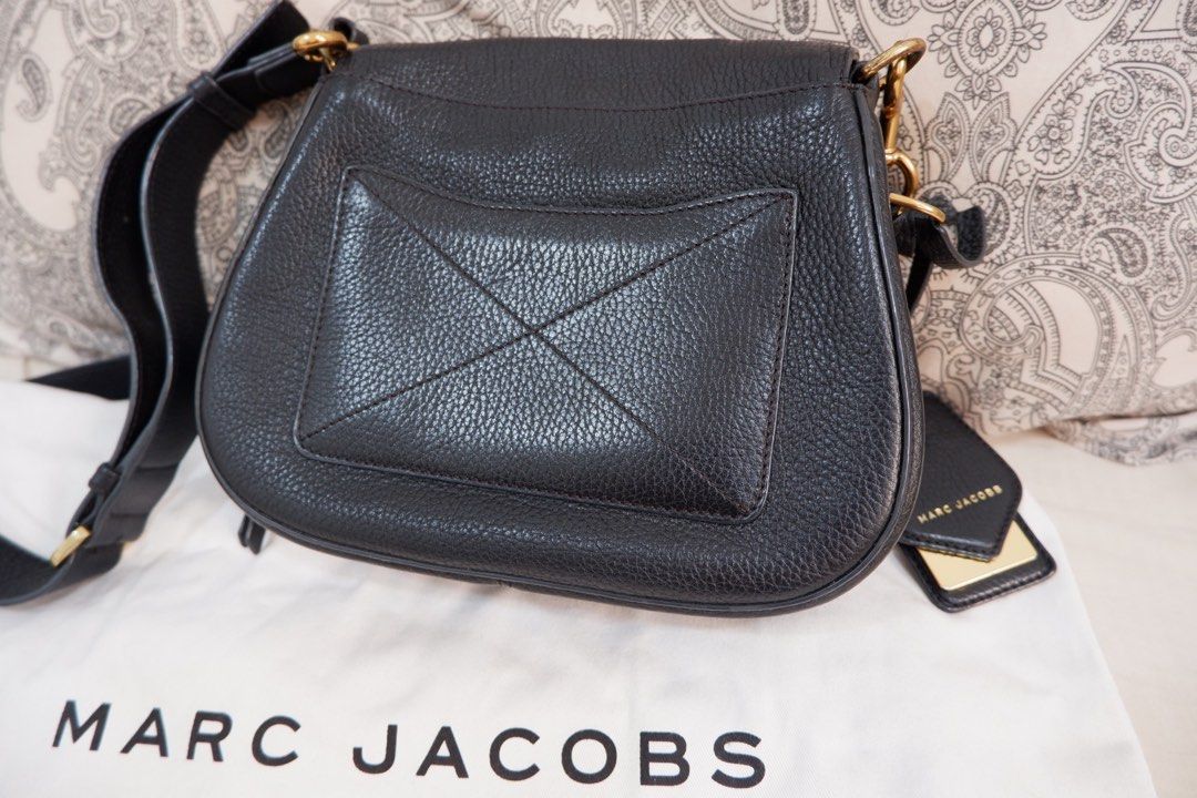 Marc jacobs recruit on sale saddle bag black
