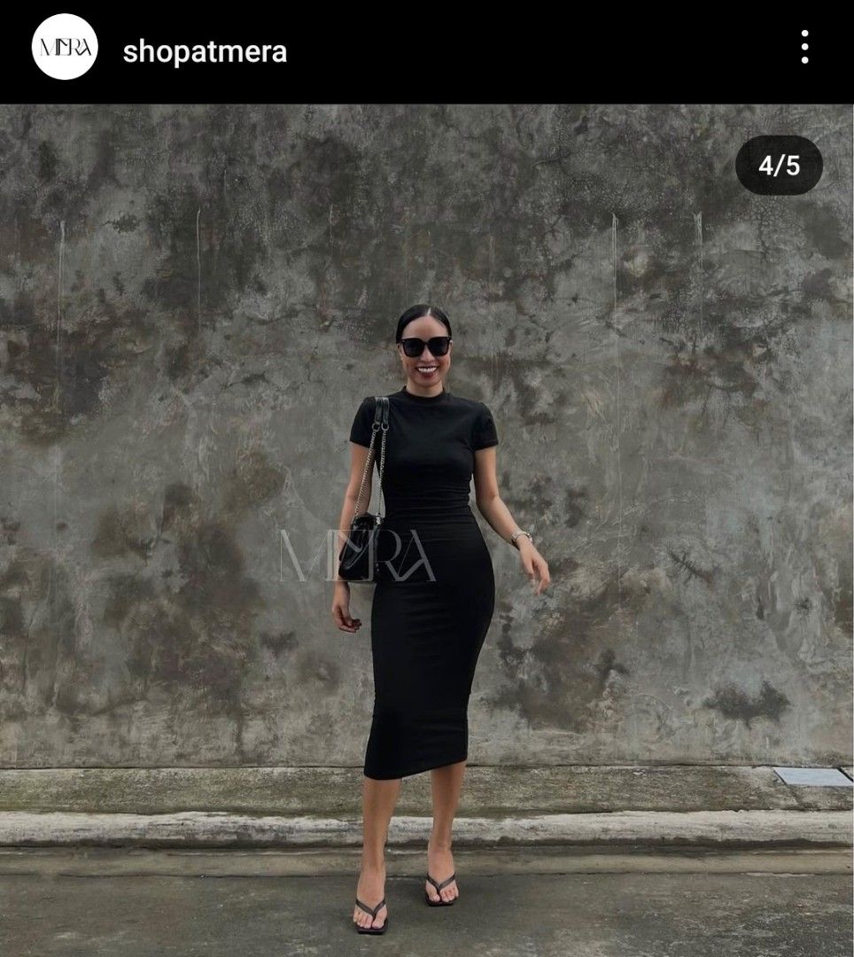 MERA basic black dress on Carousell