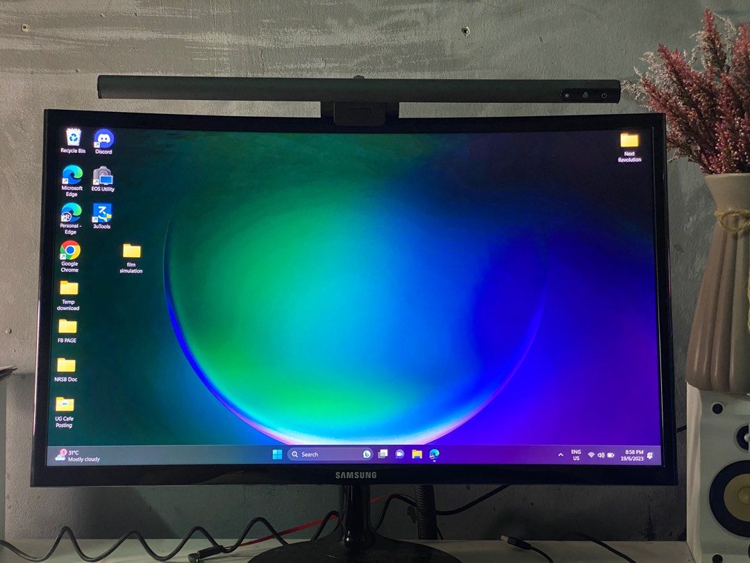 Monitor Samsung curved 24 inch cf390, Computers & Tech, Desktops on