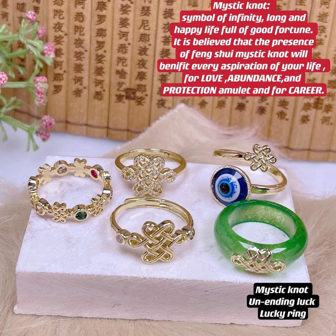 Mystic knot unending luck lucky ring, Women's Fashion, Jewelry