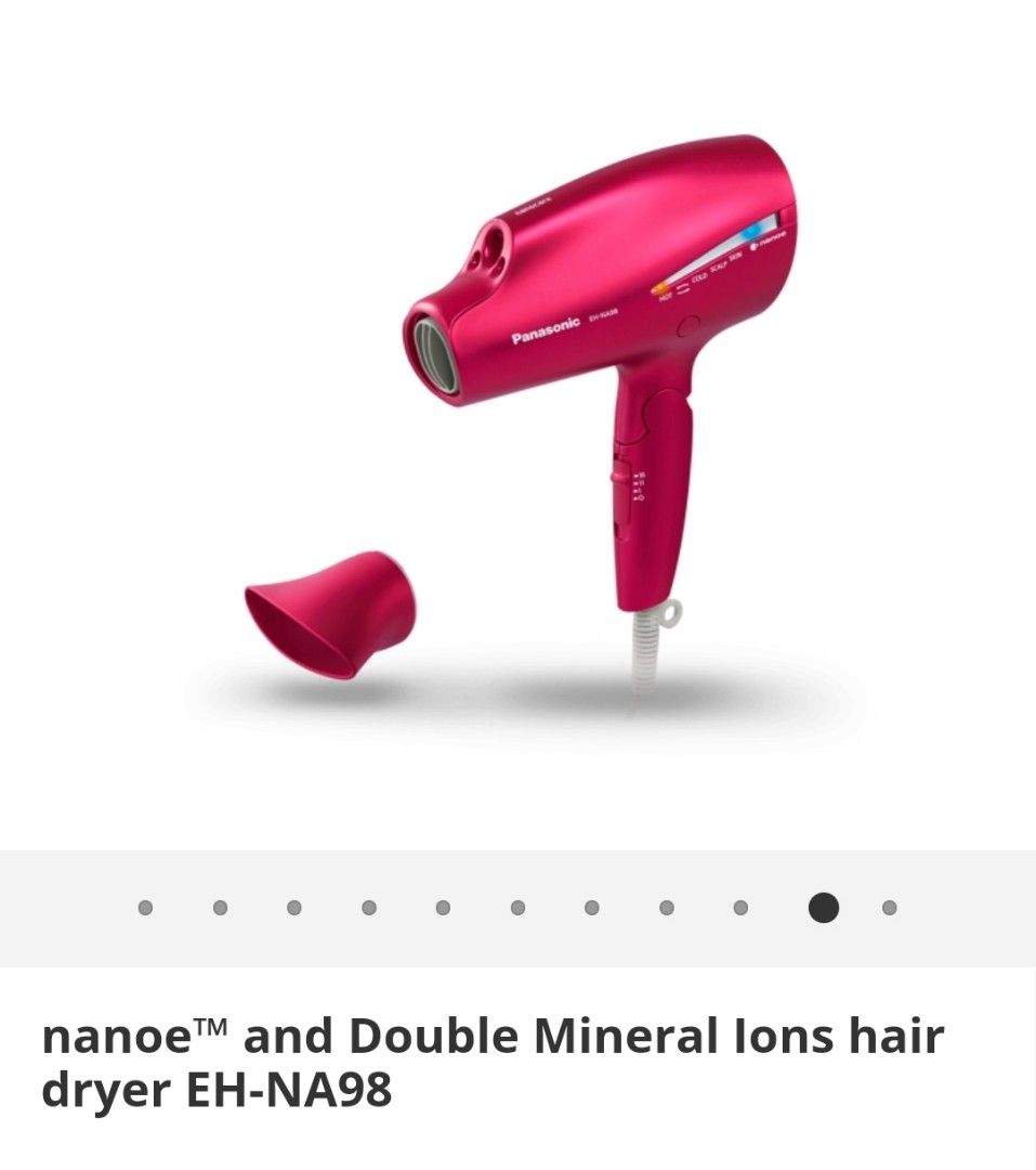 nanoe and Double Mineral Ions hair dryer EH NA98 Beauty